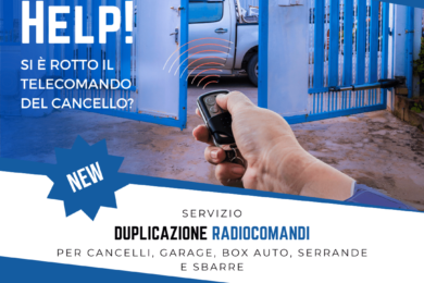 DUPLICAZIONE RADIOCOMANDI PER CANCELLI